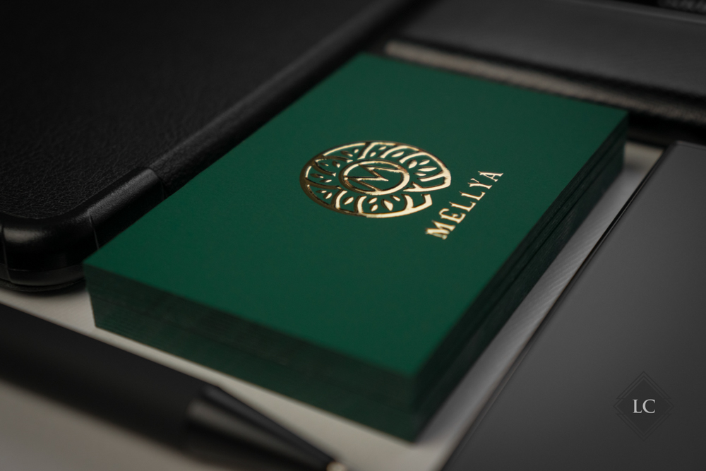 Carti vizita luxury multistrat folio auriu