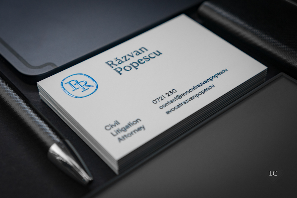 Carti vizita luxury triplustrat lac selectiv